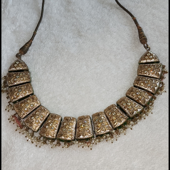 Double Sided Handcrafted vintage necklace - Picture 7 of 10